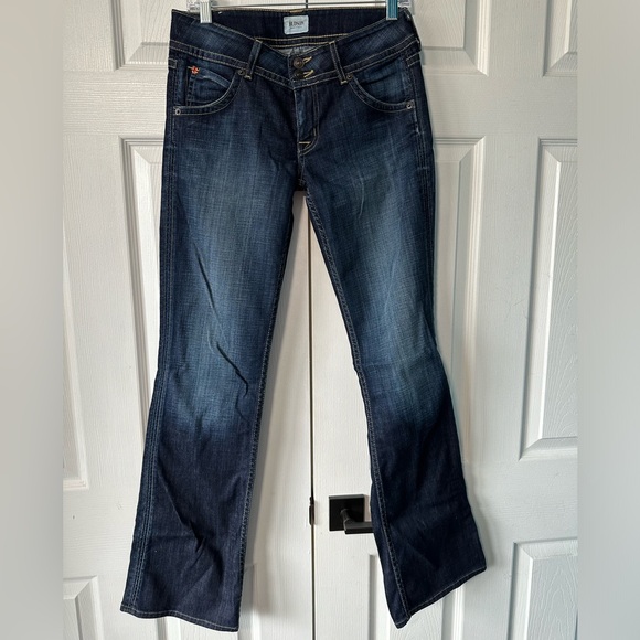 HUDSON Low Rise Signature Boot Cut Flap Pocket Jeans Elm Size 28 - Picture 2 of 14